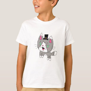 Simple Cat with Hat T-Shirt
