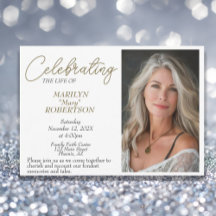 Simple Celebration of Life - Photo Memorial