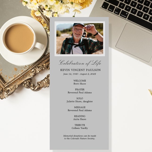 Simple Celebration of Life Program Programme (Creator Uploaded)