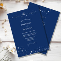 Simple Celestial Elegant Blue Wedding Details and