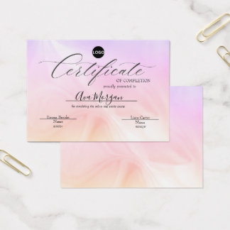 Simple Certificate Template – Holographic Effect