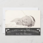 Simple Chalkboard Christmas Card<br><div class="desc">cute and simple holiday wishes</div>