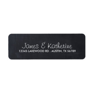 Simple Chalkboard Wedding Address Labels