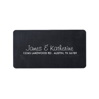 Simple Chalkboard Wedding Address Labels