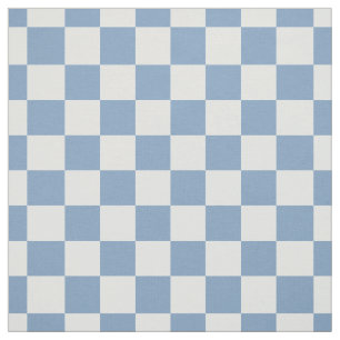 Simple Chambray Blue Gingham Check Quilting Fabric