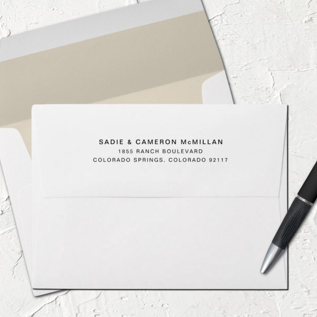 Simple Champagne Address Lined Envelope (Creator Uploaded)