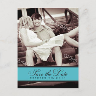 Simple Chandelier Save the Date Photo Postcard