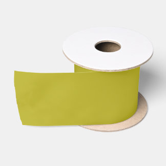 Simple Chartreuse Green Solid Plain Colour Satin Ribbon