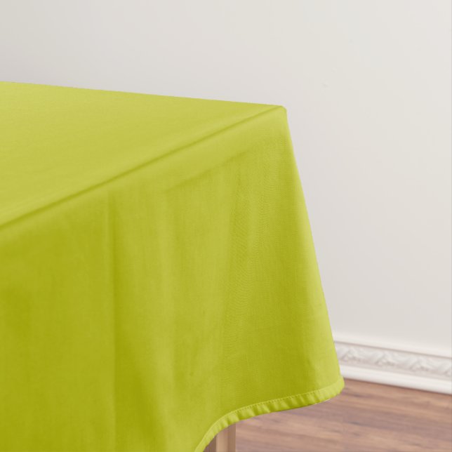 Simple Chartreuse Green Solid Plain Colour Tablecloth (In Situ)