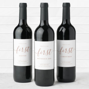 Simple Cheers to Your First Personalised Wine Labe Wine Label