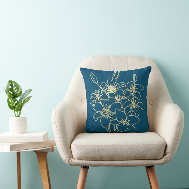 Simple Chic Floral Cushion (Chair)