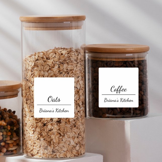 Simple Chic Kitchen & Pantry Jar Label (Creator Uploaded)