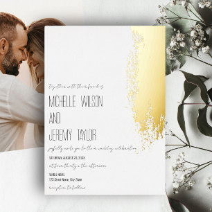 Simple Chic Modern Minimalist Gold Abstract Photo