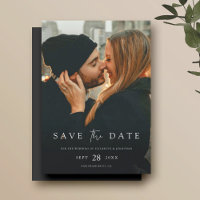 Simple Chic Modern Photo Wedding Save the Date