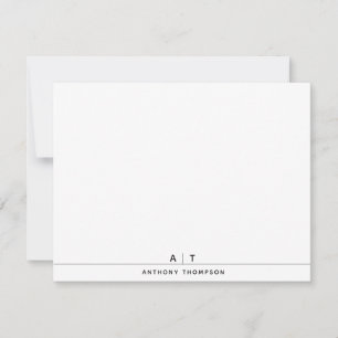 Simple Chic Personalised Monogram Card