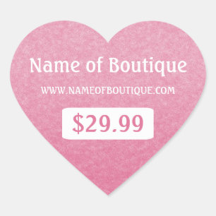 Simple Chic Pink Boutique Retail Sales Price Tags