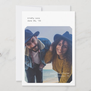 Simple Chic Save the Date card