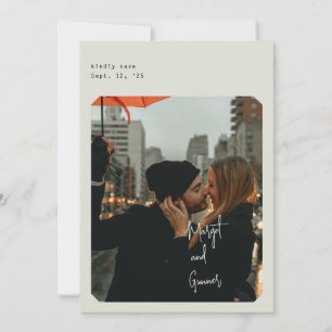 Simple Chic Save the Date card