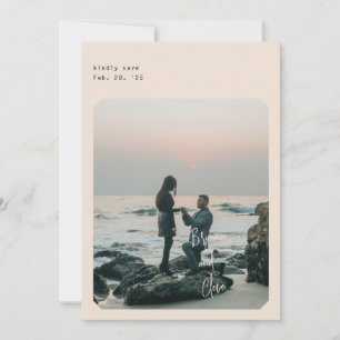 Simple Chic Save the Date card
