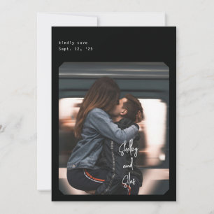 Simple Chic Save the Date card