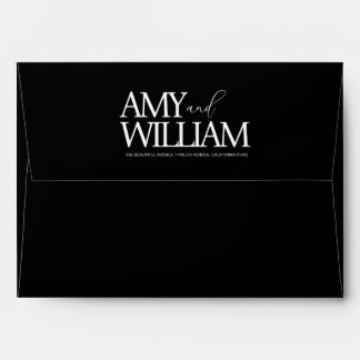 Simple Chic • Stylish Modern Minimalist • Elegant Envelope