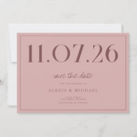 Simple Chic Wedding Non-Photo Save The Date
