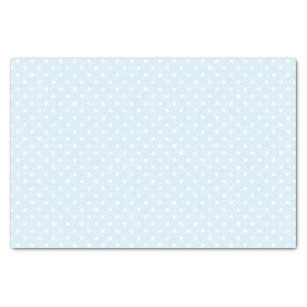 Simple Chic White Polkadots Pattern On Pale Blue Tissue Paper