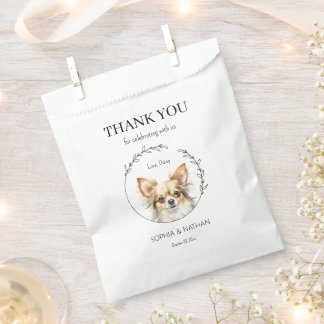 Simple Chihuahua Dog Wedding Thank You Favour Bag