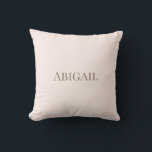 Simple Child's Blush and Gold Personalised Cushion<br><div class="desc">Simple Child's blush and gold Throw Pillow.  Personalised.</div>