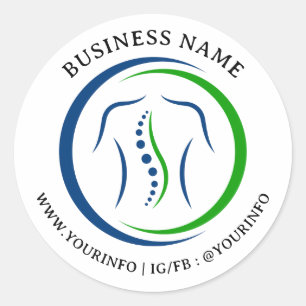 Simple Chiropractor Logo Sticker