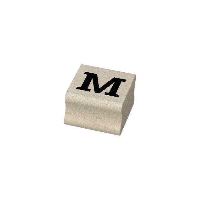 Simple Choose Letter of the Alphabet Rubber Stamp (Stamp)