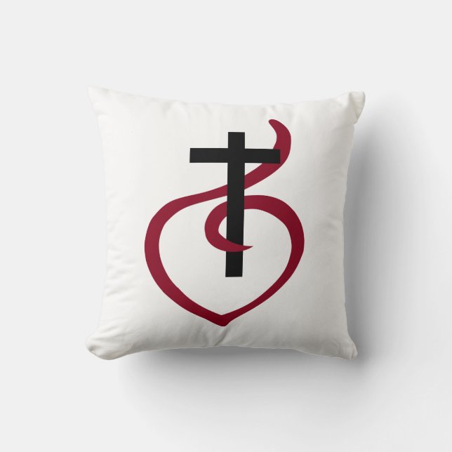 Simple Christian Cross Cushion (Front)