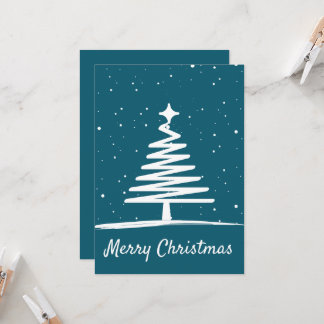 Simple Christmas Card | Minimal Christmas Tree 