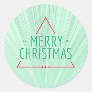 Simple Christmas Classic Round Sticker