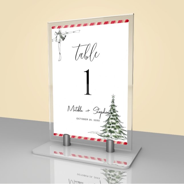 Simple Christmas Decoration Table Number (Creator Uploaded)