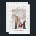 Simple Christmas Greenery Photo Holiday Card<br><div class="desc">Simple Christmas Greenery Photo Holiday Card</div>