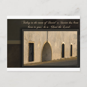 Simple Christmas Greetings Holiday Postcard