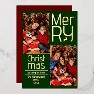 Simple Christmas holidays Modern Typography Photo