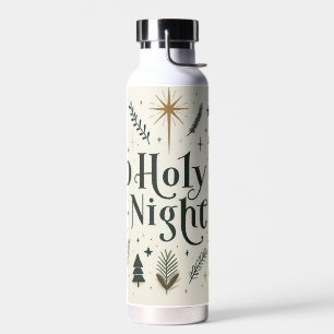 Simple Christmas O Holy Night Water Bottle