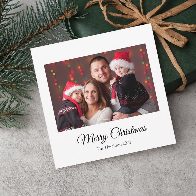 Simple Christmas Photo Greeting Christmas Card (Creator Uploaded)