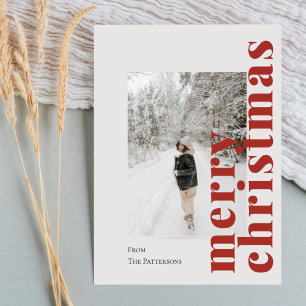 Simple Christmas Photo Holiday Card