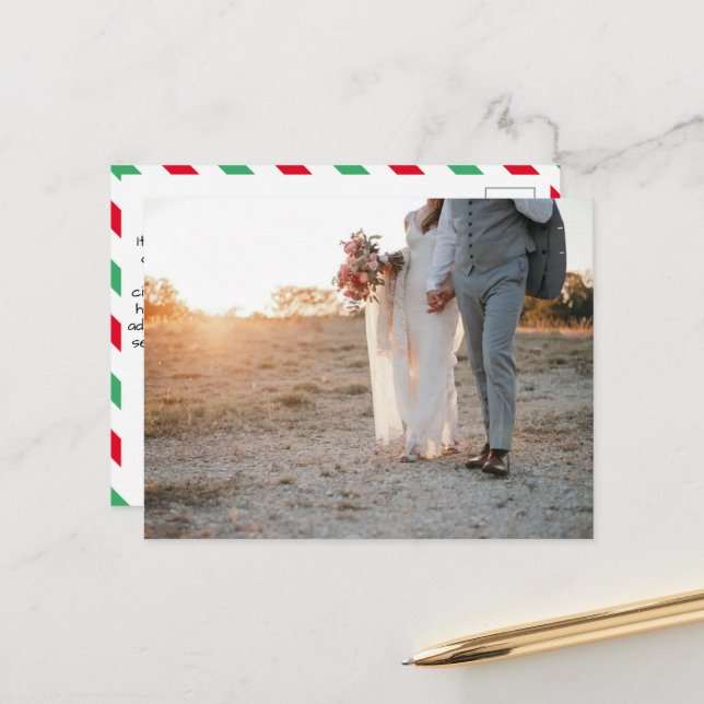 Simple Christmas Postcard (Front/Back In Situ)