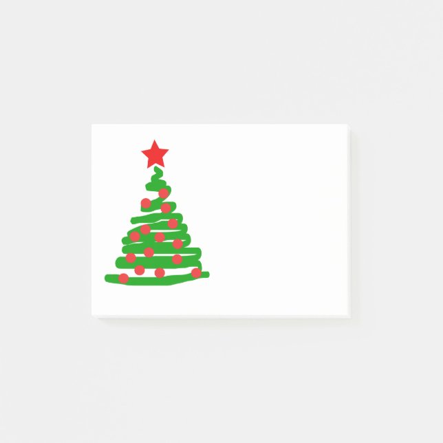 Simple Christmas Tree Post-it Notes (Front)