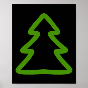 Simple Christmas Tree Poster