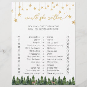Simple Christmas Two-Sided Bingo Baby Shower Games
