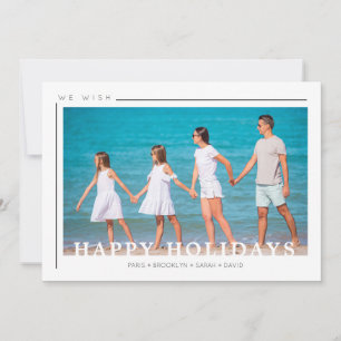 Simple Christmas Typography Photo Family