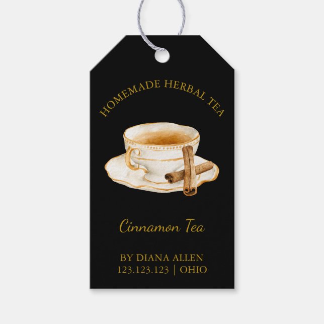 Simple Cinnamon Tea Hang Tag (Front)