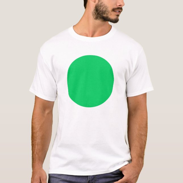 Simple Circle - Light Green T-Shirt (Front)