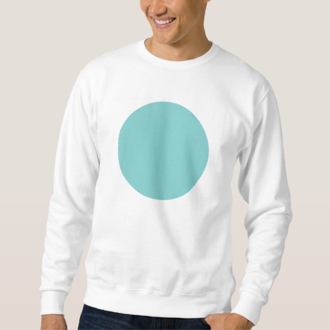 Simple Circle - Lt Blue Green Sweatshirt (Front)