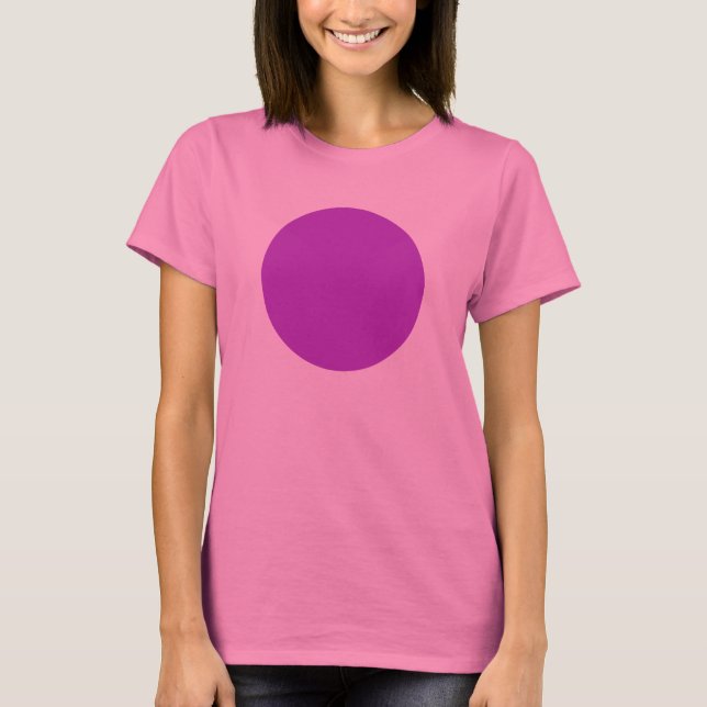 Simple Circle - Magestic Purple T-Shirt (Front)